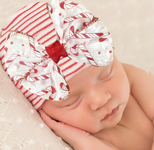 Candy Cane Hospital Hat