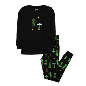 Halloween alien 2 piece pajamas