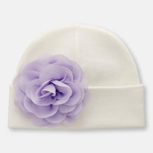 Load image into Gallery viewer, Ivory NB blossom Flower hat
