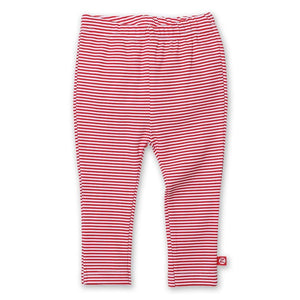 Red striped leggings