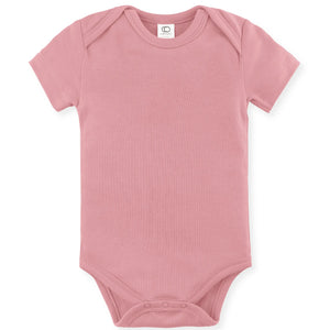 Short Sleeve Classic Bodysuit - Rose