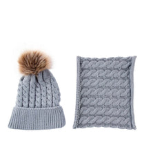Load image into Gallery viewer, Knit Hat &amp; Scarf Set