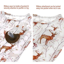 Load image into Gallery viewer, Bamboo baby romper Deer with ruffles