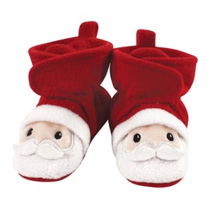 Hudson baby Santa fleece booties