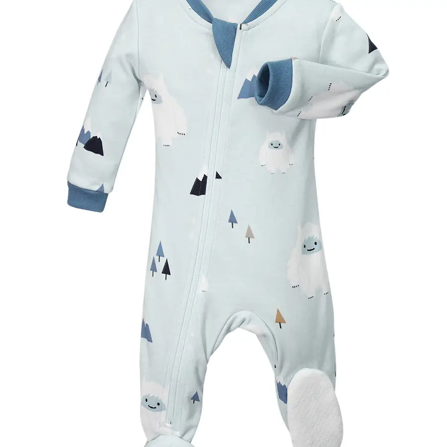 Yeti to Love footed babysuit