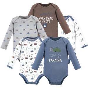 Luvable friends cotton long sleeved bodysuits Camping