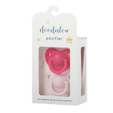 Load image into Gallery viewer, Doodalou pacifier  Hot pink and light pink