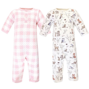Hudson baby enchanted forest quilted coveralls