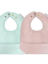 Load image into Gallery viewer, Vegan soft leather set of bibs