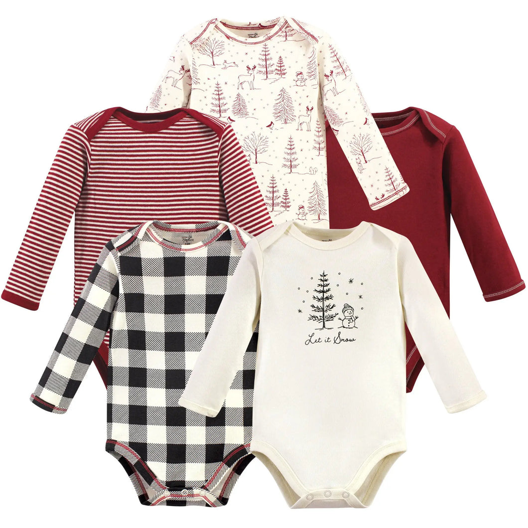 Touched by nature organic cotton long sleeved bossy suit Winter Wonderland