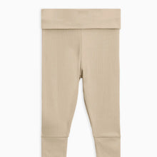 Load image into Gallery viewer, Ribbed foldover joggers Clay