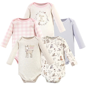 Hudson baby cotton long sleeve bodysuit Enchanted Forest