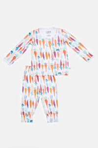 Long sleeve carrots pajamas