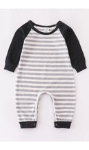 Load image into Gallery viewer, Grey stripe romper