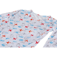 Load image into Gallery viewer, Bamboo baby romper Airplanes