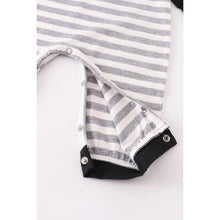 Load image into Gallery viewer, Grey stripe romper