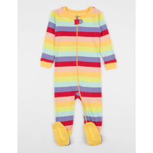 Load image into Gallery viewer, Baby Footed Rainbow Pajamas