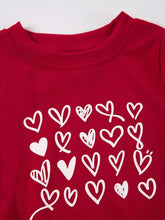 Load image into Gallery viewer, Red heart baby romper
