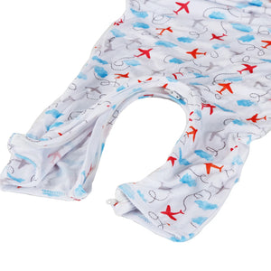 Bamboo baby romper Airplanes