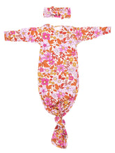 Load image into Gallery viewer, Wild child floral knotted gown and bow