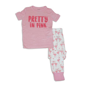Pretty In Pink Bamboo Pajama Set