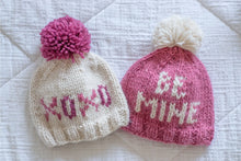 Load image into Gallery viewer, Be mine Valentine’s Day knit beanie hat