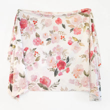 Load image into Gallery viewer, Extra Soft Stretchy Knit Swaddle Blanket: Painted Petals