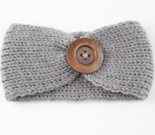 Load image into Gallery viewer, Knit Button Headband