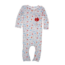 Load image into Gallery viewer, Bamboo baby romper Airplanes