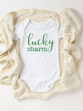 Load image into Gallery viewer, Lucky charm St. Patrick’s baby bodysuit