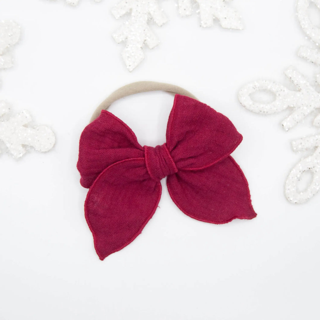 Cranberry chutney mini nylon headband