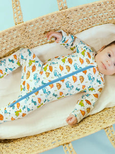 Roarsome Rex zipper footie