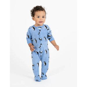 Footed Fleece Penguin Pajamas