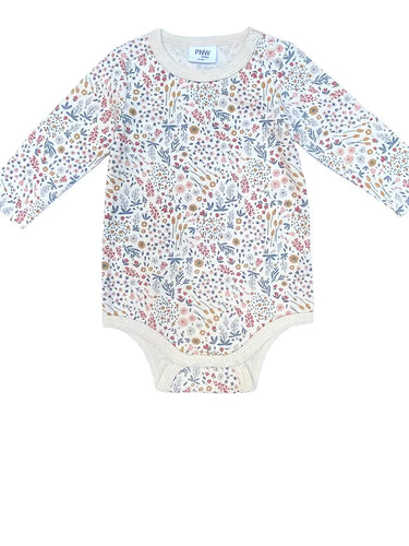 Mountain meadows long sleeve bodysuit
