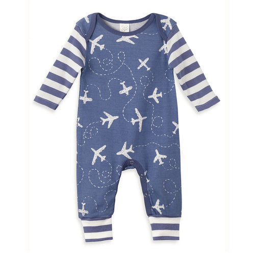 Baby boy airplane romper