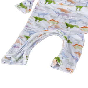 Bamboo baby romper Dinosaur