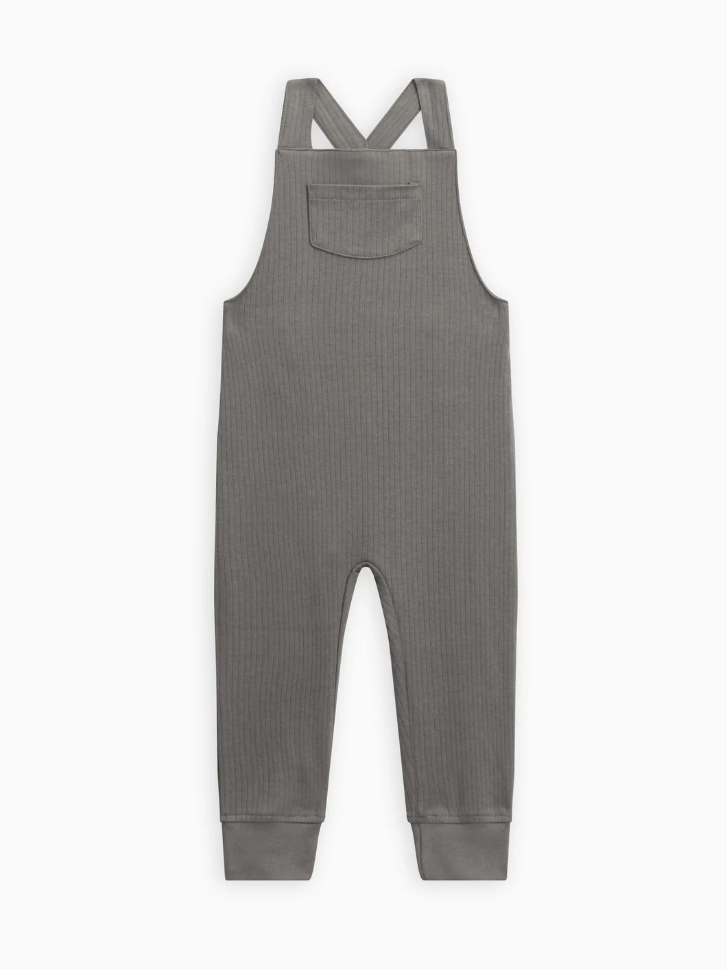 Ribbed overalls Pewter