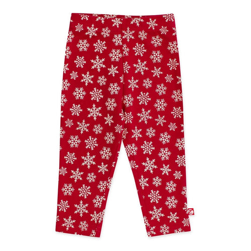 Snowflake organic cotton leggings