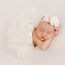 Load image into Gallery viewer, Ivory Floral Tutu Set