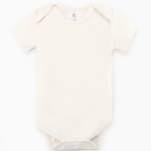 Short Sleeve Classic Bodysuit- Natural
