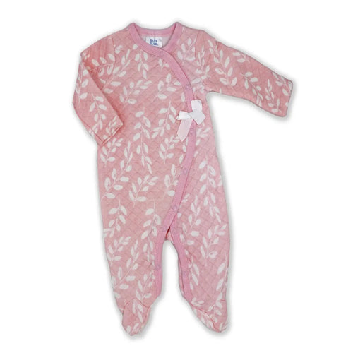 Rose quilted sweet leaves romper