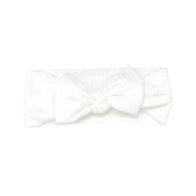 Load image into Gallery viewer, Ribbed Knot Headband White