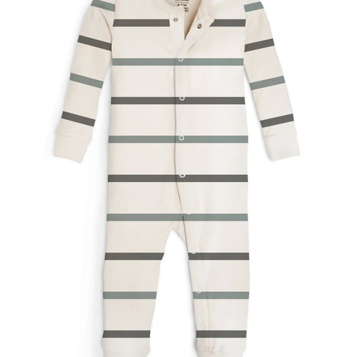 Emerson sleeper Lodi stripe Pewter and Tide