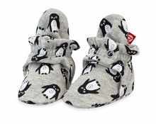 Load image into Gallery viewer, Penguin Organic Cotton Gripper Baby Bootie