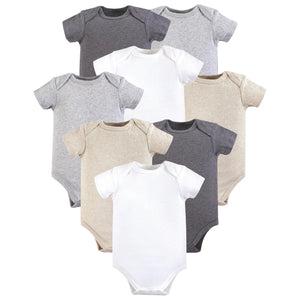 Hudson baby heather gray cotton bodysuits