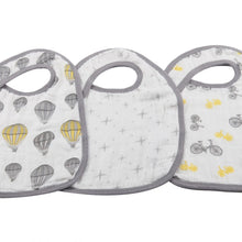 Load image into Gallery viewer, Traveler Snap Bibs Set of 3