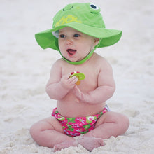 Load image into Gallery viewer, Frog Swim Diaper and Sunhat Set