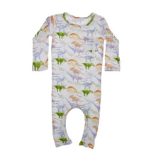 Load image into Gallery viewer, Bamboo baby romper Dinosaur