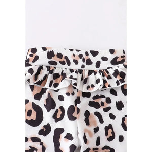 Long sleeve leopard set