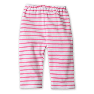 Breton Stripe Baby Pant - Hot Pink